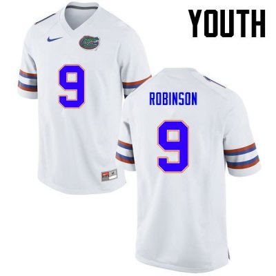 Youth Florida Gators #11 Demarcus Robinson NCAA Nike White Authentic Stitched College Football Jersey KSV6362NN